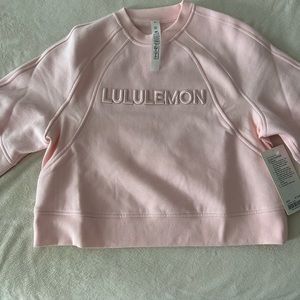 Scuba Oversized Pullover in Soft Pink